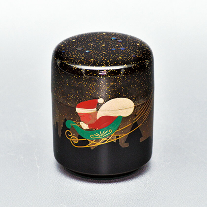 Tea-Utensils - ポイント3倍以上（楽天カード利用） 茶道具 棗（なつめ） 面取細棗 聖夜絵巻 クリスマス 中村 宗悦 クリスマス Xmas Christmas 聖誕節