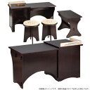 ポイント3倍以上(楽天カード利用) 茶道具 立礼棚(りゅうれいだな) 布摺立礼卓セット (伴東・円椅 (円座付) 2客) (而妙斎好写) 中村宗悦 (茶道具 通...