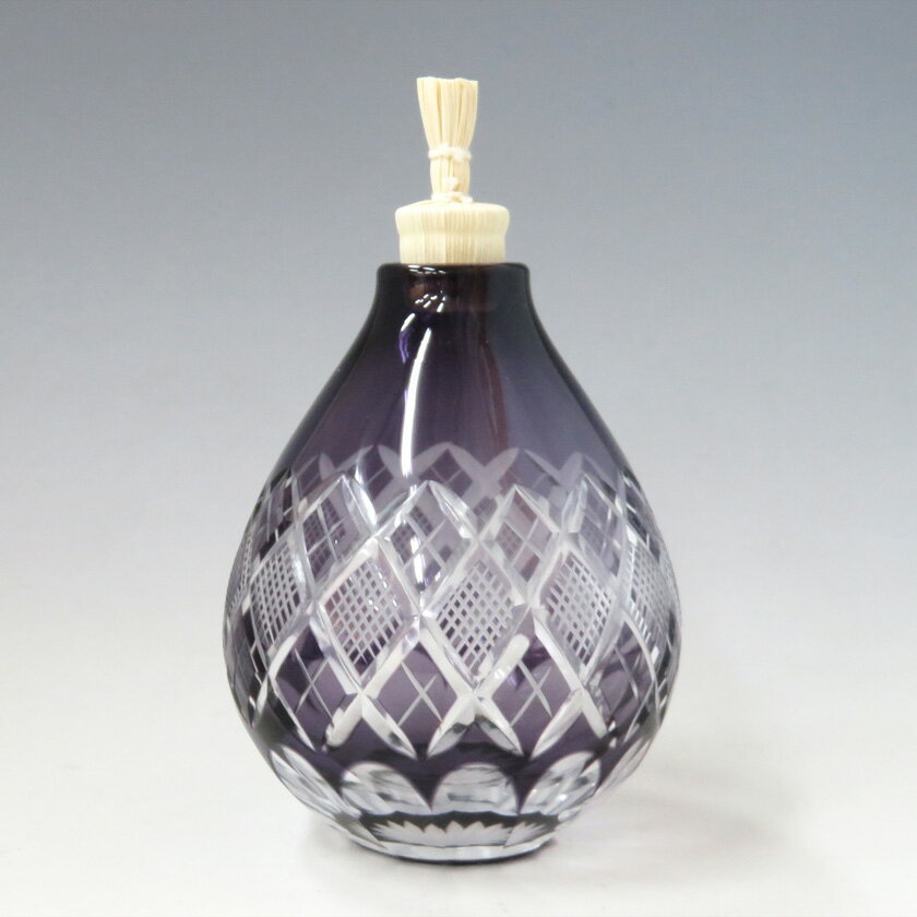 茶道具 菓子器（かしき） 江戸切子 振り出し 江戸紫 東太武朗 振出のサムネイル