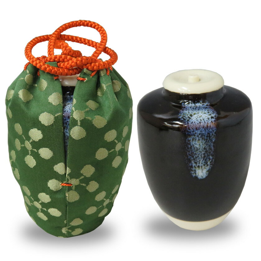 ポイント3倍以上（楽天カード利用） 茶道具 茶入（ちゃいれ） お稽古用茶入 仕服付き ※仕服の色柄は異なる場合がございます。