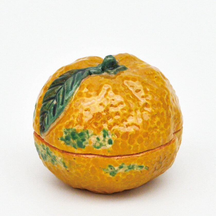 ポイント3倍以上（楽天カード利用） 茶道具 香合（こうごう） 香合 橙（だいだい） 中村 良二