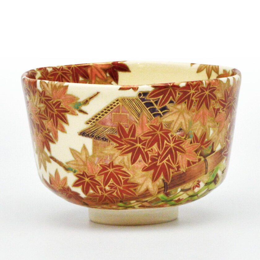 Rakuten - 茶道具 抹茶茶碗（まっちゃちゃわん） 茶碗 光悦寺垣 紅葉 清閑寺窯