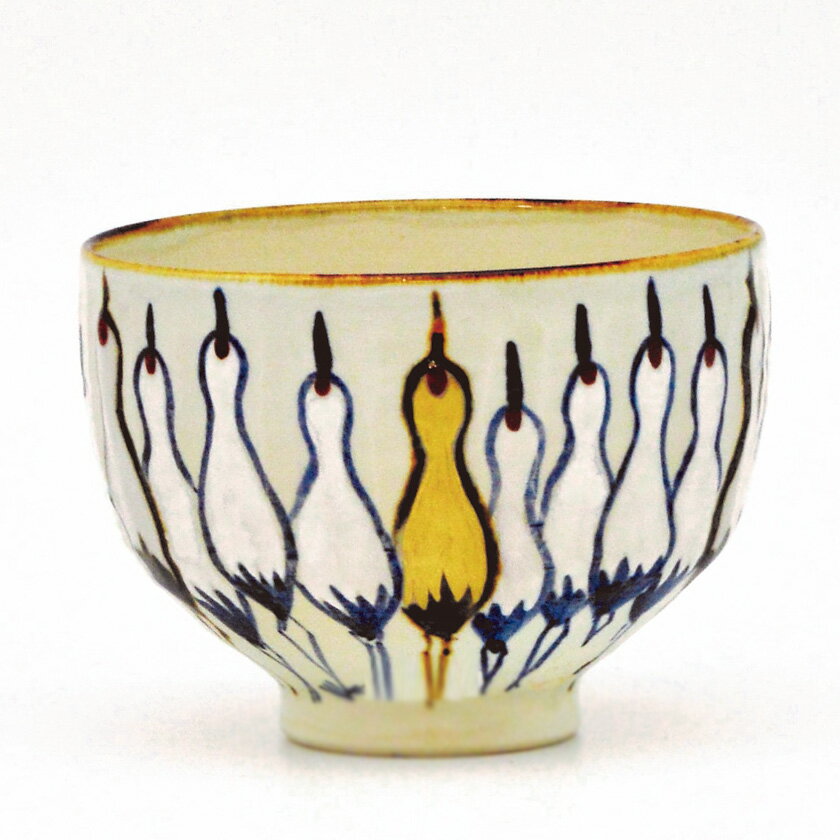 ポイント3倍以上（楽天カード利用） 茶道具 抹茶茶碗（まっちゃちゃわん） 茶碗 乾山 立鶴 山川 敦司