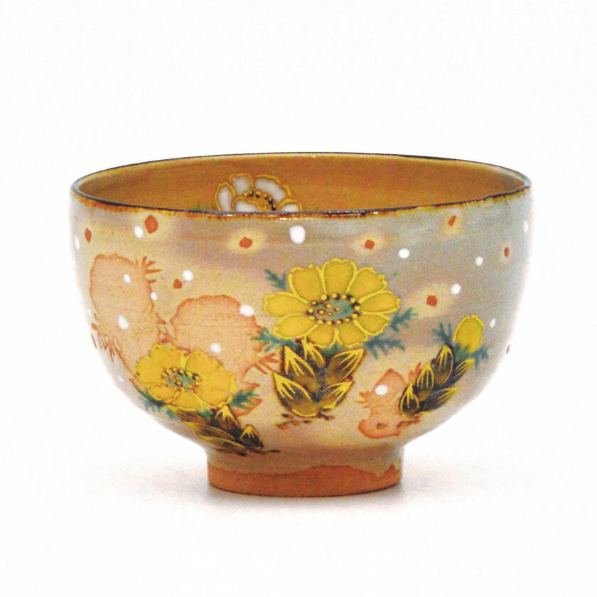 ポイント3倍以上（楽天カード利用） 茶道具 抹茶茶碗（まっちゃちゃわん） 茶碗 乾山 福寿草 巌窯