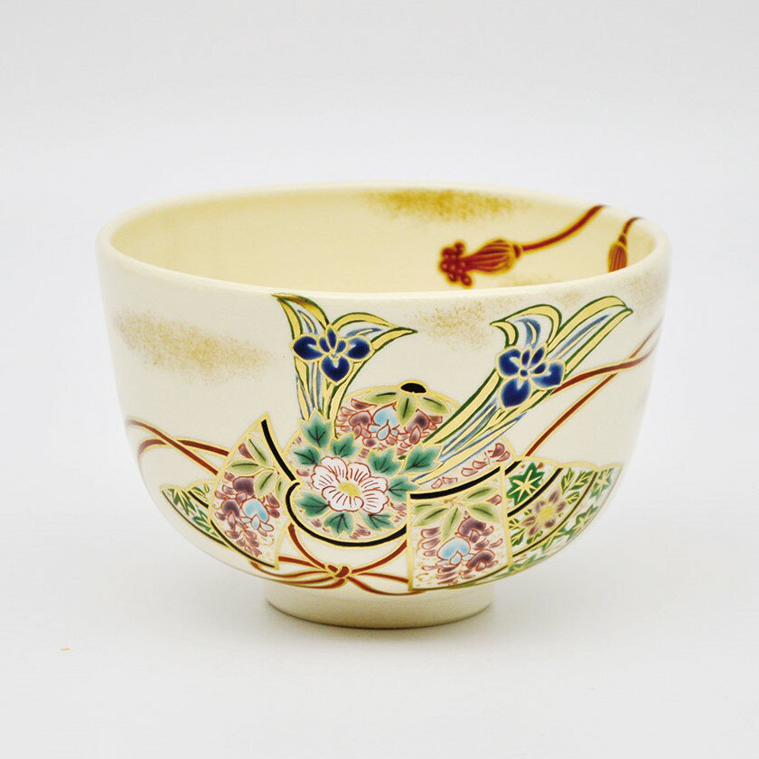 ポイント3倍以上（楽天カード利用） 茶道具 抹茶茶碗（まっちゃちゃわん） 茶碗 仁清 花兜 中村 秋峰