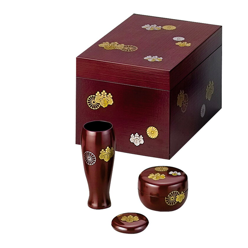 ポイント3倍以上（楽天カード利用） 茶道具 茶箱（ちゃばこ） 利休茶箱 高台寺 (うるみ)※三点セット(棗、香合、茶筅筒)付 宗悦