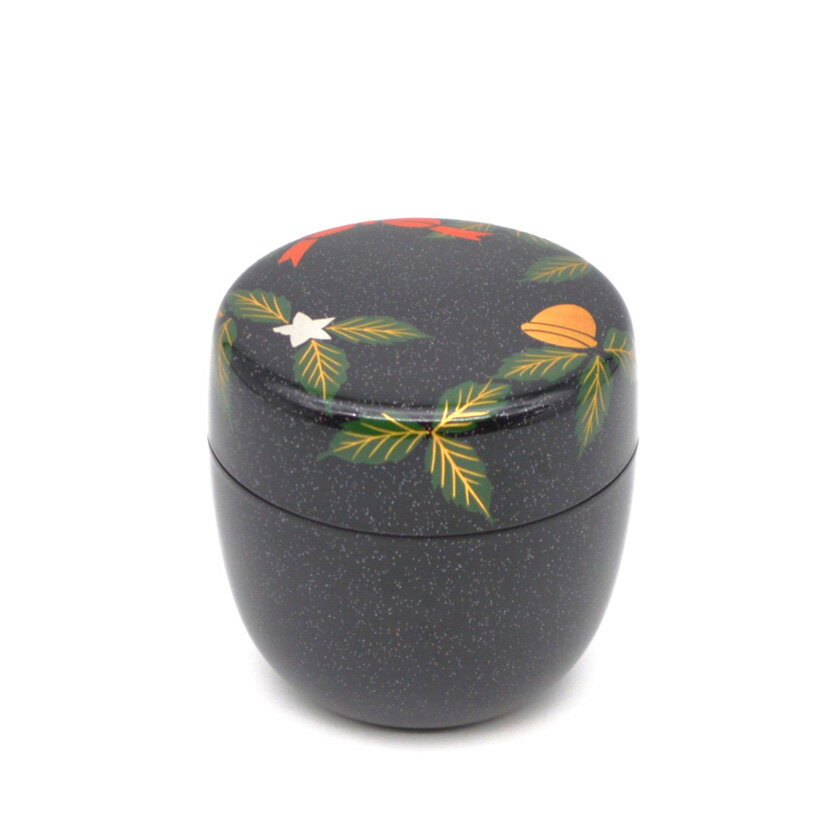 ポイント3倍以上（楽天カード利用） 茶道具 薄茶器（うすちゃき） 中棗 黒キララ リース