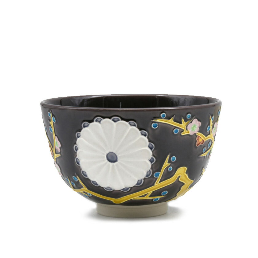 ポイント3倍以上（楽天カード利用） 茶道具 抹茶茶碗（まっちゃちゃわん） 茶碗　紫交趾 令和 中村 翠..