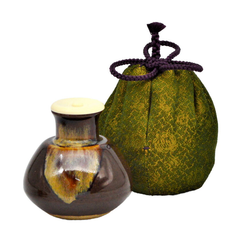 乐天商城 - ポイント3倍以上（楽天カード利用） 茶道具 茶入（ちゃいれ） 茶入 志野丸壺 大名物 ラクト蓋 陶若窯