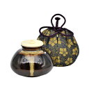 ポイント3倍以上(楽天カード利用) 茶道具 茶入(ちゃいれ) 茶入 名物 春慶柿 ラクト蓋 陶若窯