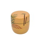 ポイント3倍以上(楽天カード利用) 茶道具 薄茶器(うすちゃき) 中棗 白漆 カワセミ 中村 湖彩