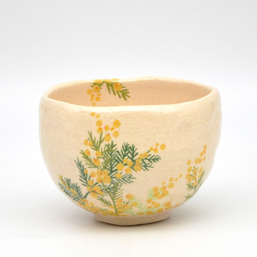 Rakuten - 【吉村楽入 / 茶道具 楽茶碗(らくちゃわん)】 ポイント3倍以上(楽天カード利用) 茶碗 白楽 ミモザ 通販 通販サイト 楽天