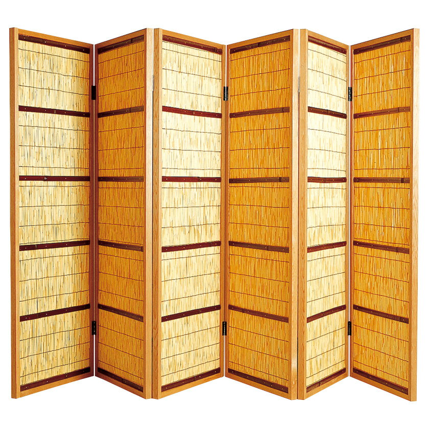 ポイント3倍以上（楽天カード利用） 茶道具 花寄屏風 六枚折