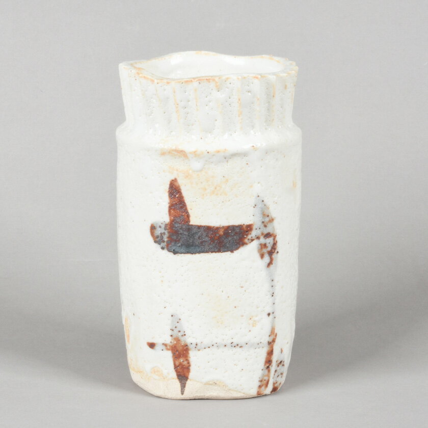 ポイント3倍以上（楽天カード利用） 茶道具 花入（はないれ） 掛花入 志野 長谷川 青峯