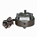 ポイント3倍以上(楽天カード利用) 茶道具 風炉(ふろ) 風炉用 電気炭 五徳付 100V/200W/500W ※裏流/表流をお選びください。