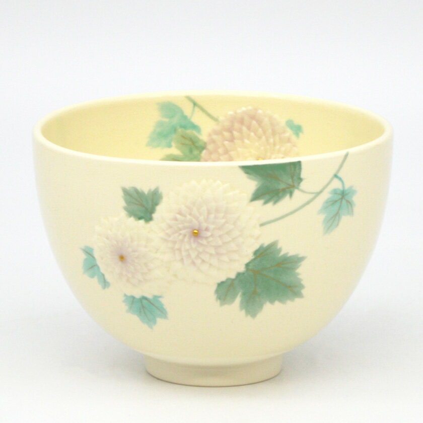 Rakuten - 茶道具 抹茶茶碗（まっちゃちゃわん） 茶碗 浮彫 万寿菊 今岡 三四郎