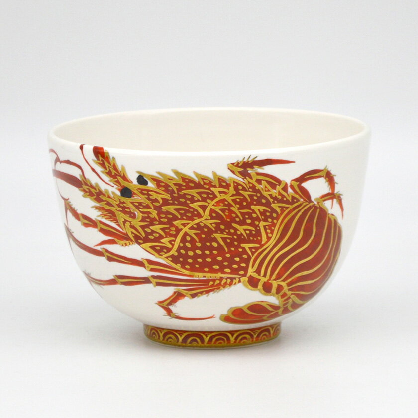 Rakuten - 茶道具 抹茶茶碗（まっちゃちゃわん） 茶碗 白釉 海老 山岡 善高