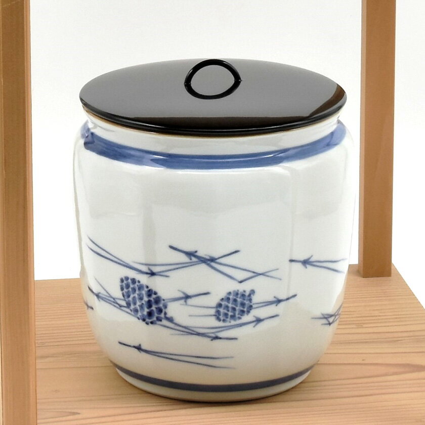 Rakuten - 茶道具 水指（水差・みずさし） 水指 染付 松毬（まつぼっくり） 御室窯