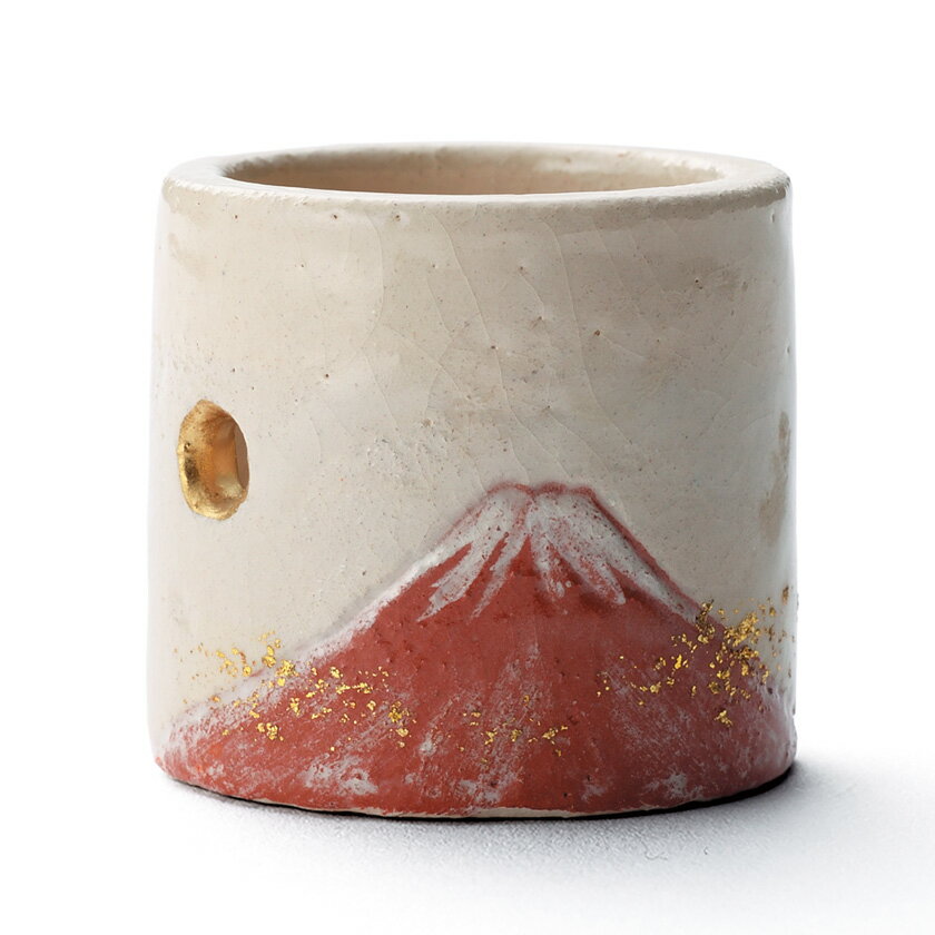 【吉村楽入 楽入窯 / 茶道具 蓋置(ふたおき)】 ポイント3倍以上(楽天カード利用) 蓋置 赤富士 通販 通..