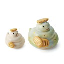 ポイント3倍以上(楽天カード利用) 茶道具 置物 干支置物 くるくる 巳 親子セット 楽入窯 干支 巳(み、蛇、へび)