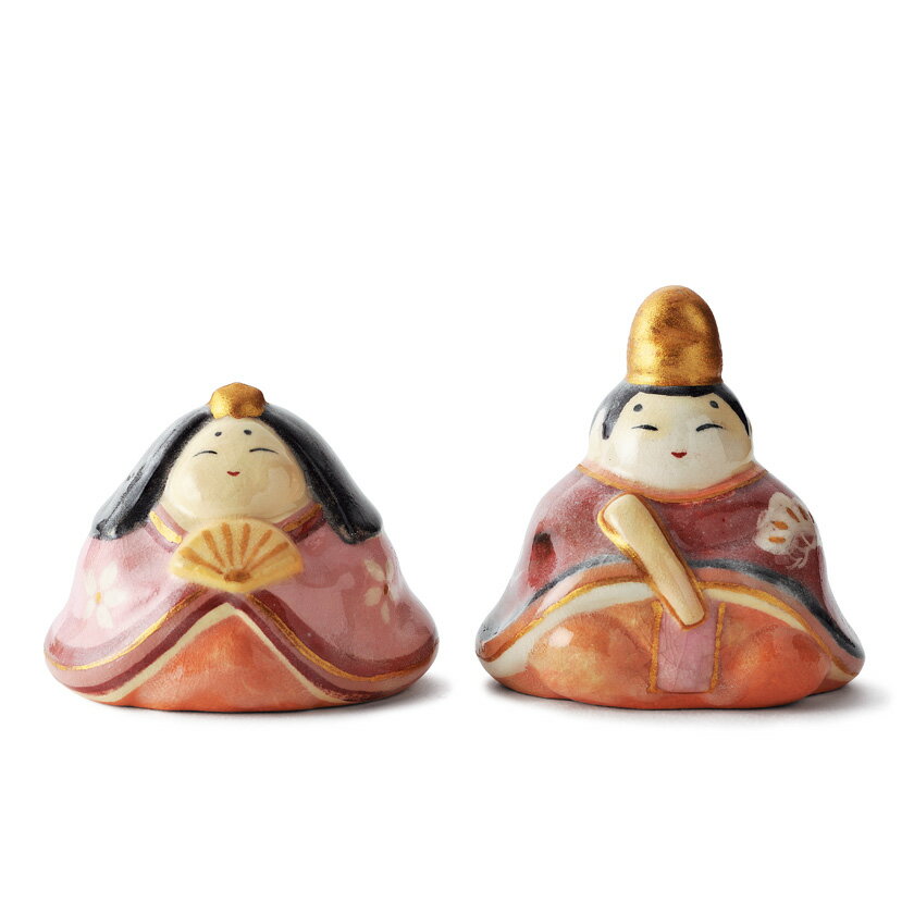 【吉村楽入 楽入窯 / 茶道具】 ポイント3倍以上(楽天カード利用) その他 置物 雛 一対 お雛様 桃の節句 上巳の節句 通販 通販サイト 楽天