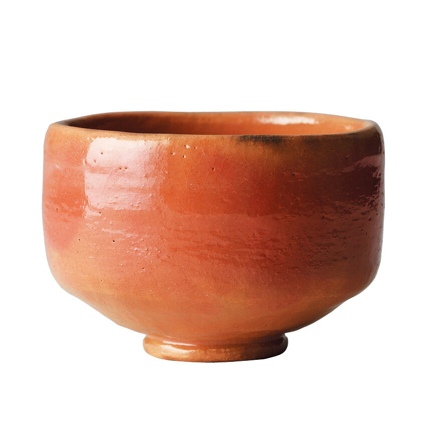 【吉村楽入 / 茶道具 楽茶碗(らくちゃわん)】 ポイント3倍以上(楽天カード利用) 茶碗 赤楽茶碗 長次郎 ..