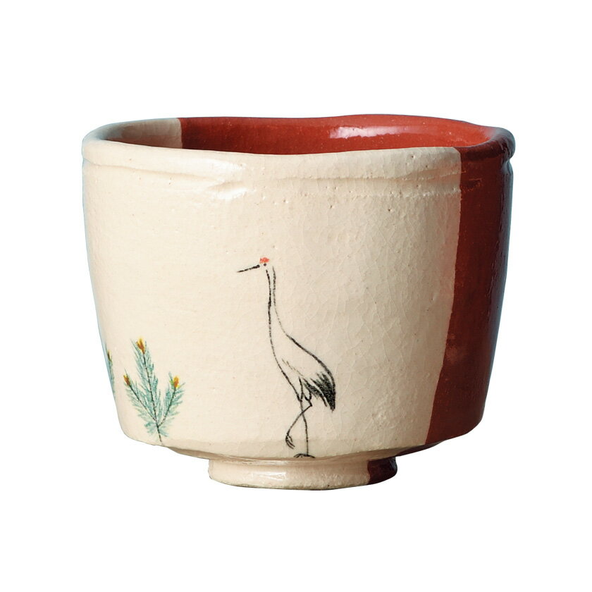 ポイント3倍以上（楽天カード利用） 茶道具 筒茶碗（つつちゃわん） 季節茶碗 鶴松 吉村 楽入