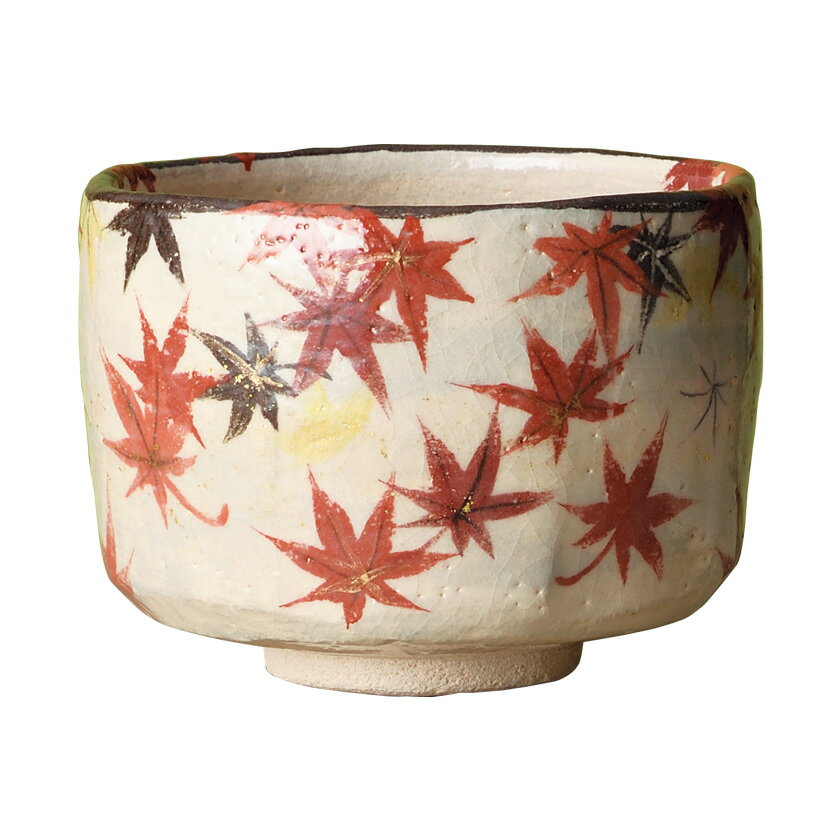 Rakuten - 茶道具 抹茶茶碗（まっちゃちゃわん） 季節茶碗 散り紅葉 吉村 楽入