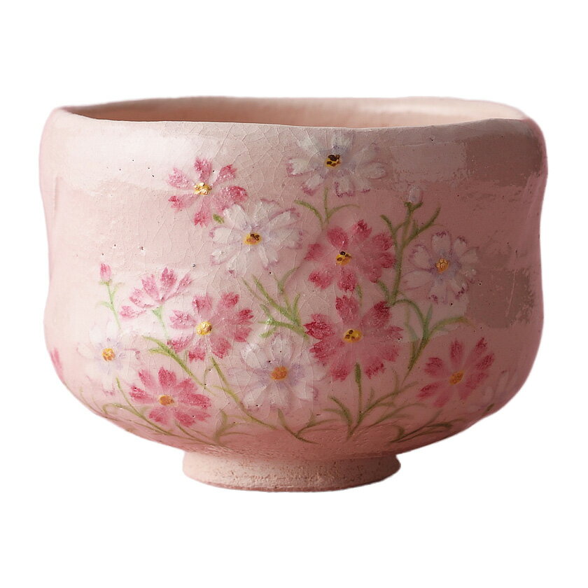 Rakuten - ポイント3倍以上（楽天カード利用） 茶道具 抹茶茶碗（まっちゃちゃわん） 季節茶碗 コスモス 吉村 楽入