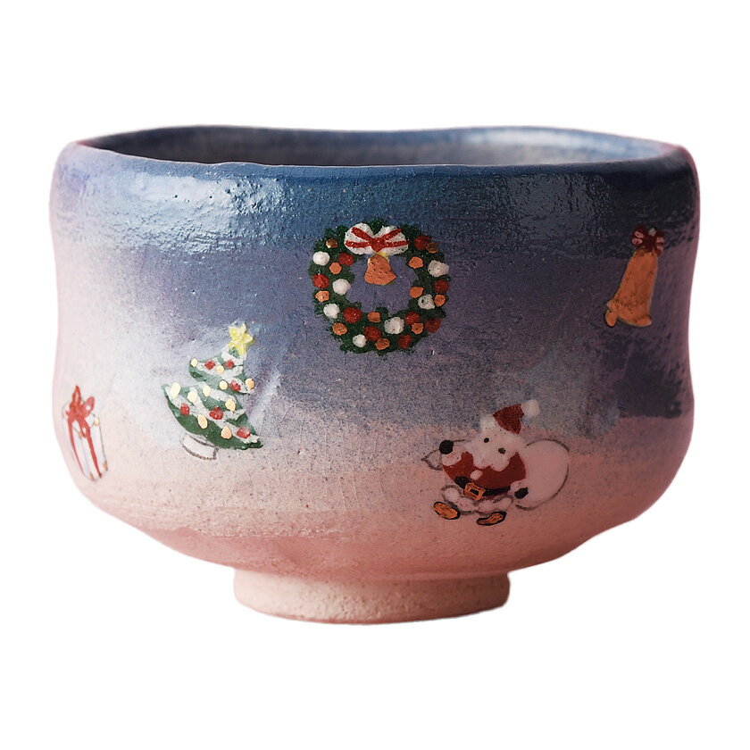 乐天商城 - ポイント3倍以上（楽天カード利用） 茶道具 抹茶茶碗（まっちゃちゃわん） 季節茶碗 クリスマス 吉村 楽入 Xmas Christmas 聖誕節