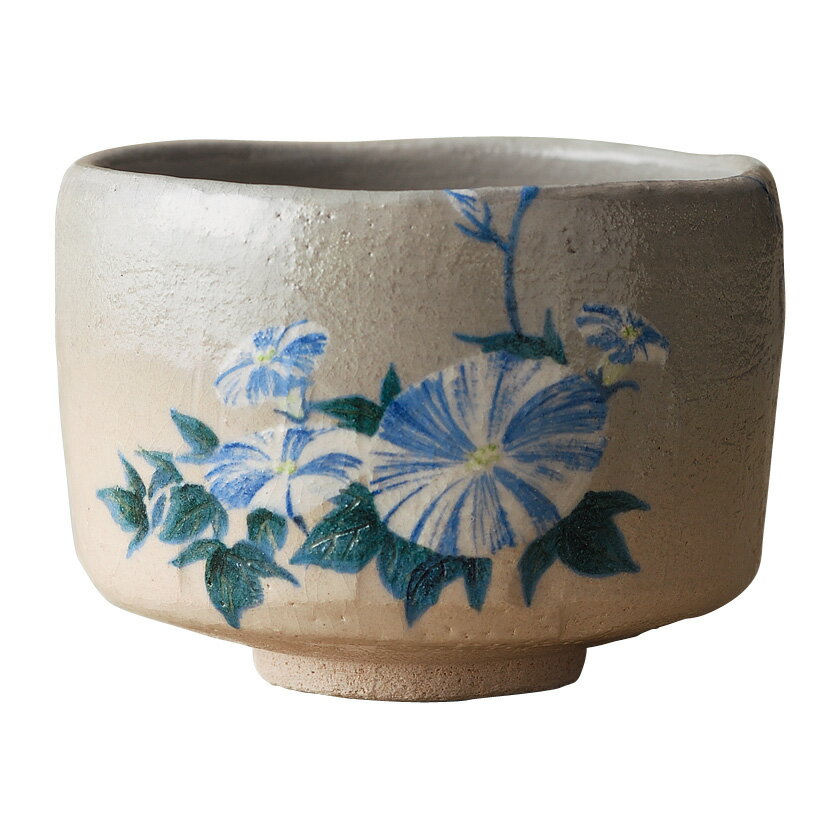 乐天商城 - ポイント3倍以上（楽天カード利用） 茶道具 抹茶茶碗（まっちゃちゃわん） 季節茶碗 青い朝顔 吉村 楽入