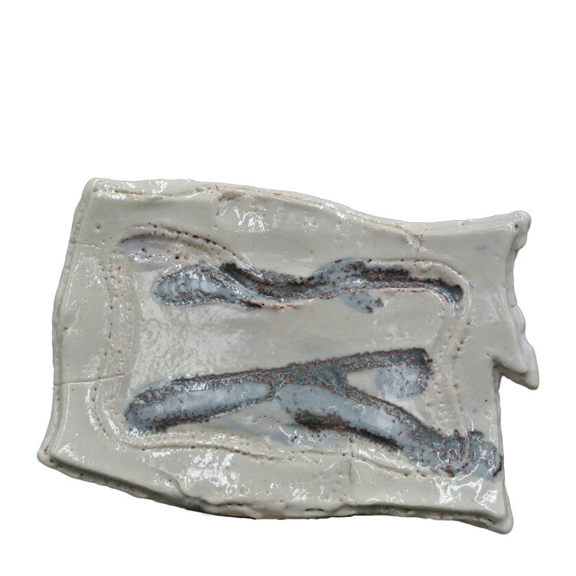 ポイント3倍以上（楽天カード利用） 茶道具 菓子器（かしき） 皿 志野焼 大 大山 秀男