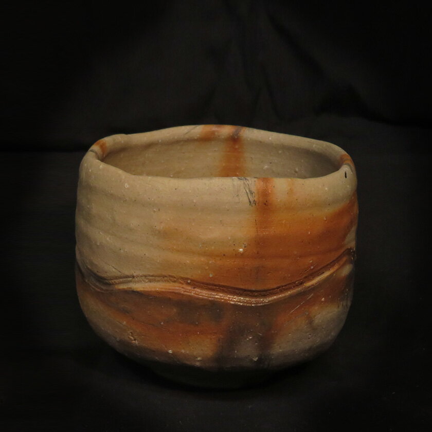 ポイント3倍以上（楽天カード利用） 茶道具 抹茶茶碗（まっちゃちゃわん） 備前 黒ひだすき 茶碗 信楽..