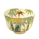 ポイント3倍以上(楽天カード利用) 茶道具 抹茶茶碗(まっちゃちゃわん) 色絵 竹 茶碗 田中 方円 作