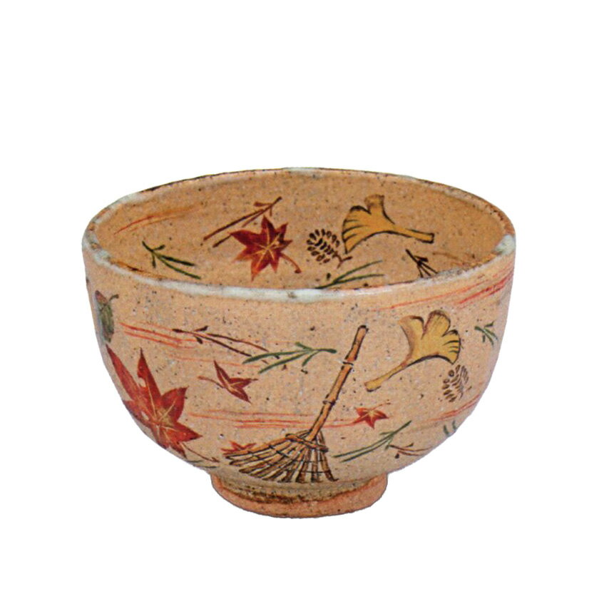 乐天商城 - 茶道具 抹茶茶碗（まっちゃちゃわん） 灰釉 吹寄絵 茶碗 中村 良二