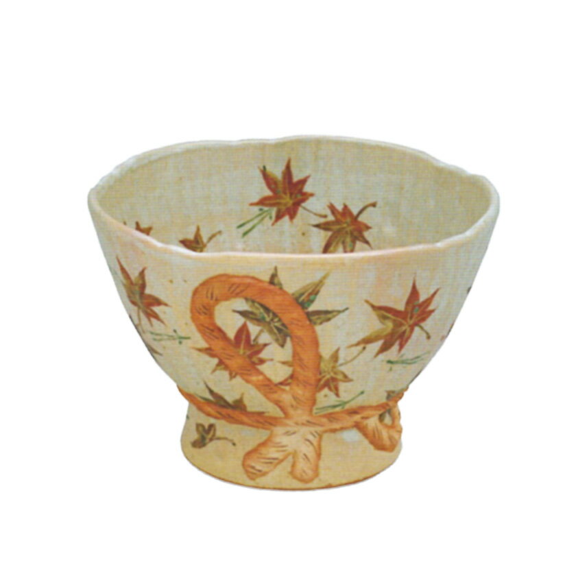 ポイント3倍以上（楽天カード利用） 茶道具 抹茶茶碗（まっちゃちゃわん） 灰釉 束柴松葉紅葉 茶碗 中..