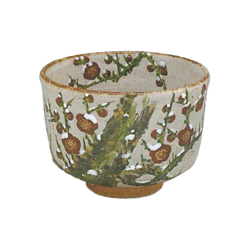 Rakuten - 茶道具 抹茶茶碗（まっちゃちゃわん） 灰釉 梅 茶碗 中村 良二