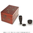 ポイント3倍以上(楽天カード利用) 茶道具 茶箱(ちゃばこ)セット 溜一閑押紅葉茶箱セット 三点セット溜無地
