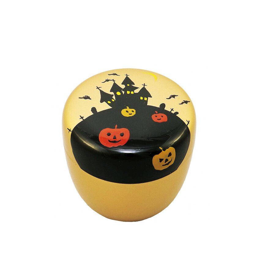 Rakuten - ポイント3倍以上（楽天カード利用） 茶道具 薄茶器（うすちゃき） 中棗 金地 ハロウィン蒔絵 【樹脂製】 ハロウィーン Halloween 東雲