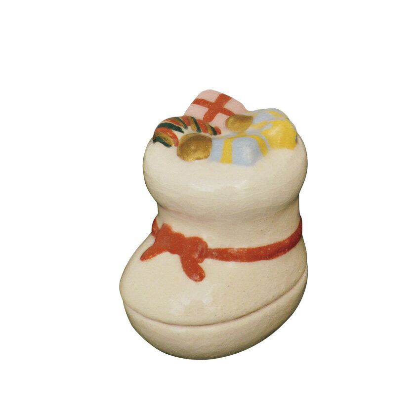 【吉村楽入 楽入窯 / 茶道具 香合(こうごう)】 ポイント3倍以上(楽天カード利用) 香合 クリスマスブーツ クリスマス Xmas Christmas 聖誕節 通販 通販サイト 楽天