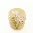 ポイント3倍以上(楽天カード利用) 茶道具 薄茶器(うすちゃき) 白塗中棗 菖蒲蒔絵 佐々木 麗峰 端午の節句 こどもの日