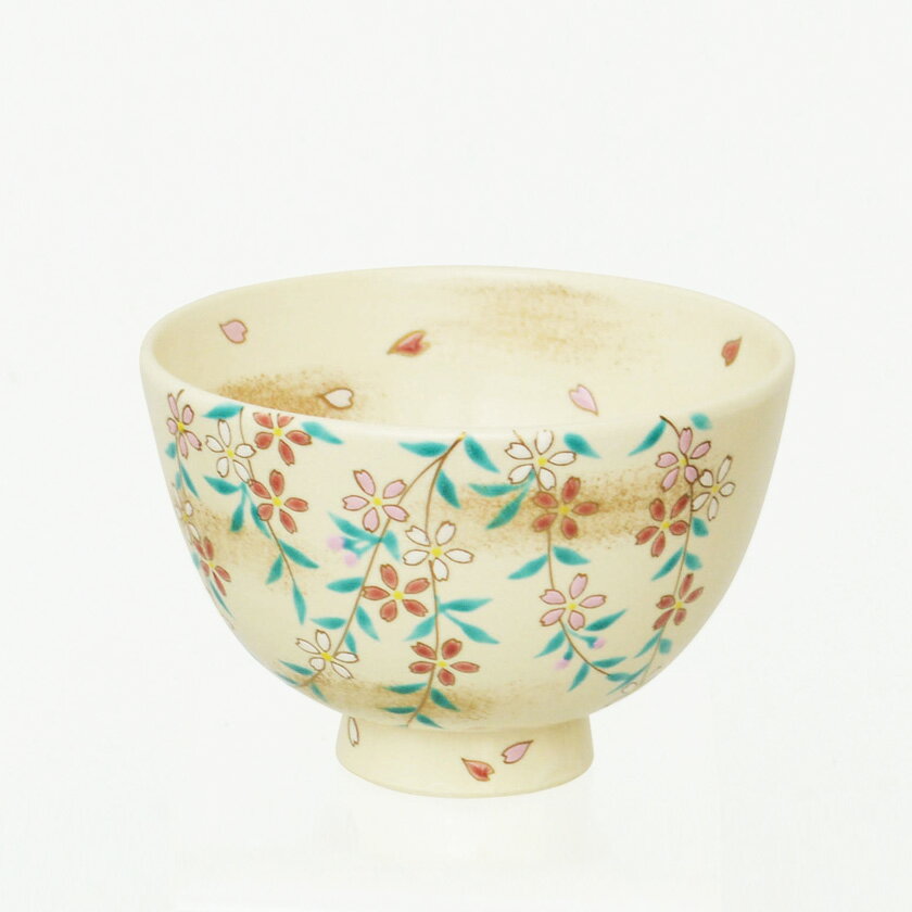 茶道具 抹茶茶碗（まっちゃちゃわん） 茶碗 色絵 枝垂桜 加藤 永山