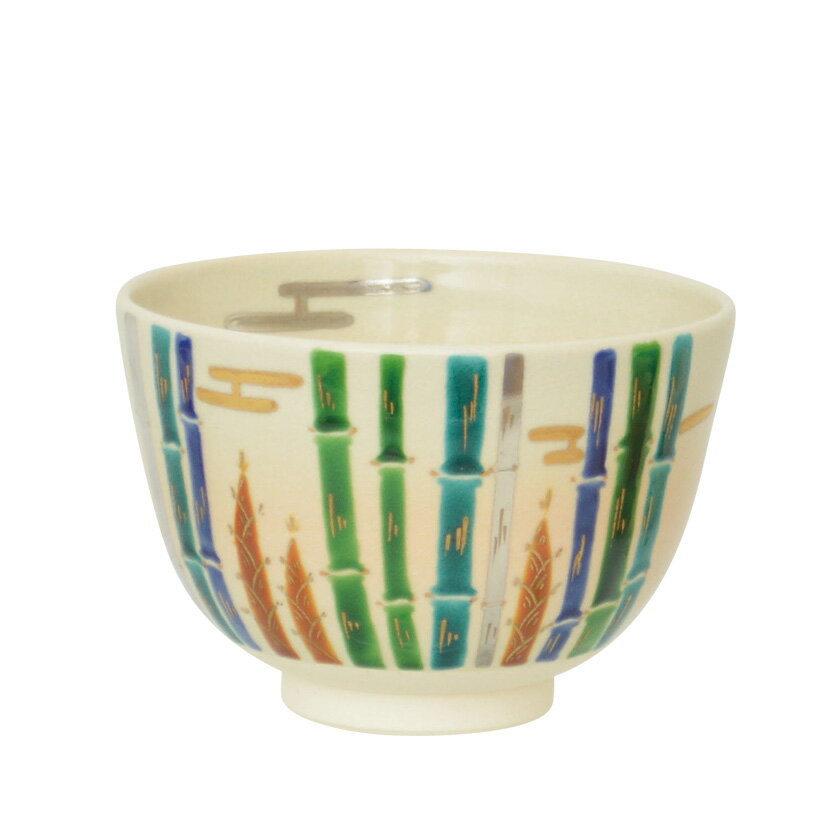 ポイント3倍以上（楽天カード利用） 茶道具 抹茶茶碗（まっちゃちゃわん） 茶碗 色絵 青竹 加藤 起楽