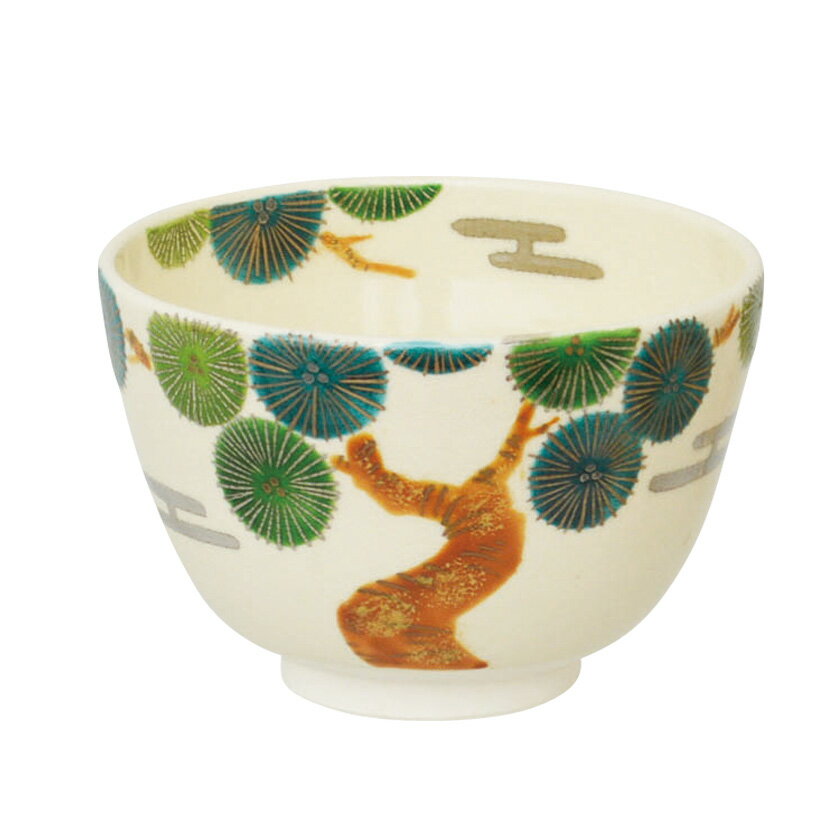 Rakuten - 茶道具 抹茶茶碗（まっちゃちゃわん） 茶碗 色絵 唐松 加藤 起楽