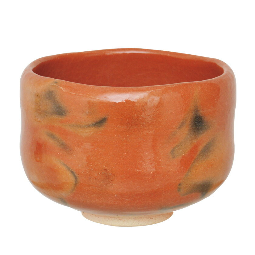 茶道具 楽茶碗（らくちゃわん） 茶碗 赤楽 銘「瑞雲」 良實（りょうじつ）師御書付 七楽