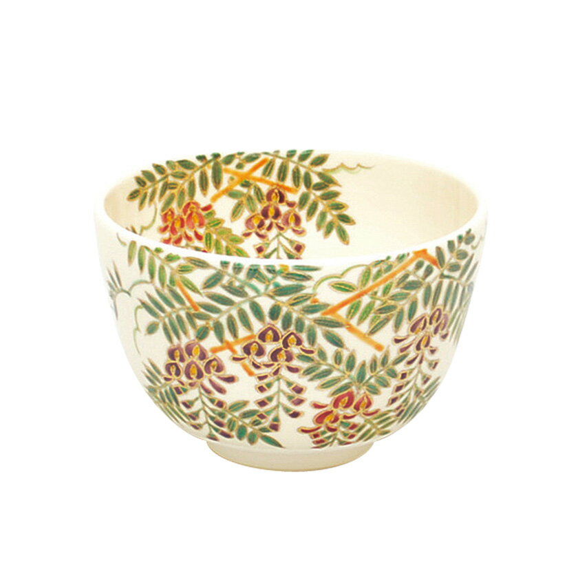 ポイント3倍以上（楽天カード利用） 茶道具 抹茶茶碗（まっちゃちゃわん） 茶碗 色絵 藤棚 加藤 悠楽