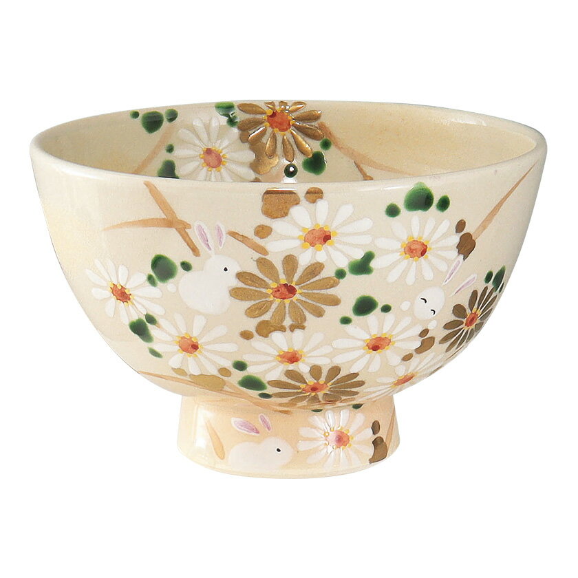 茶碗 うさぎの五節句 抹茶碗 茶道具 茶道具 茶碗 茶碗 色絵 お月見うさぎ