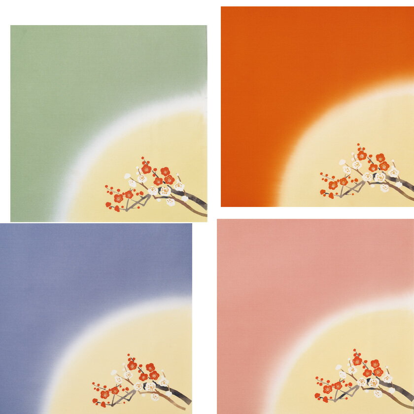 茶道具 帛紗（服紗・袱紗・ふくさ） 御題友禅帛紗 月光梅 乙女・紺藍・薄青磁・錆朱から色をお選びください。 歌会始 勅題 御題「明」