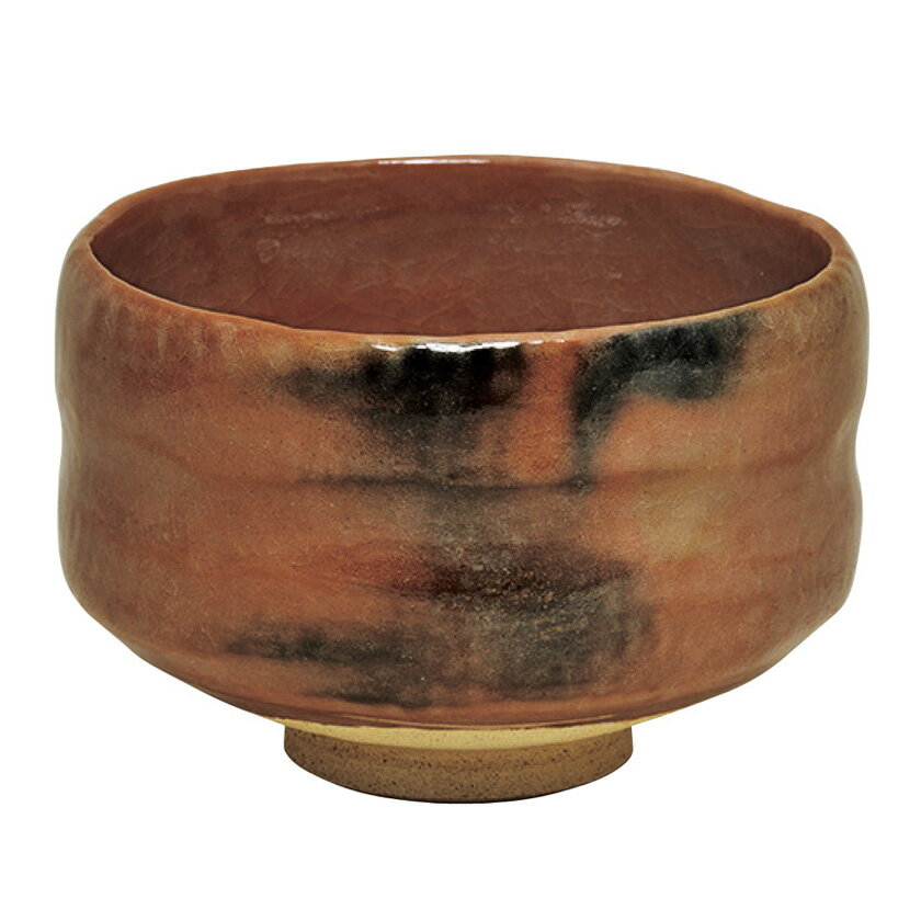 茶道具 楽茶碗（らくちゃわん） 茶碗 赤楽 銘「吉祥」 小堀良實（こぼりりょうじつ）師御書付 松楽窯