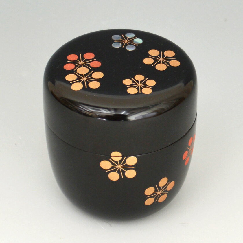 ポイント3倍以上（楽天カード利用） 茶道具 薄茶器（うすちゃき） 中棗 利休梅蒔絵 今井 千鶴